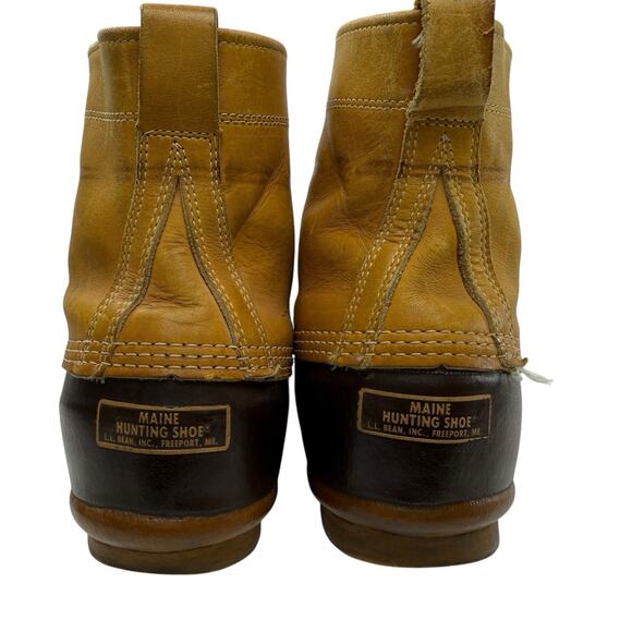 LL Bean Maine Hunting Duck Boots Men Size 13 W Vintage Ankle Lace Up MADE IN USA - Picture 6 of 14